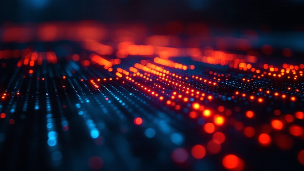 Macro close-up of LED module pixels showing individual pixel pitch spacing